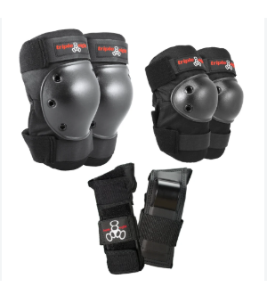 Triple Eight Saver Series Pads 3-Pack - Black