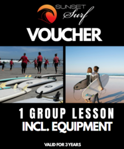 Voucher 1 Surf Lesson incl. Equipment (Group Lesson, 2+ People)