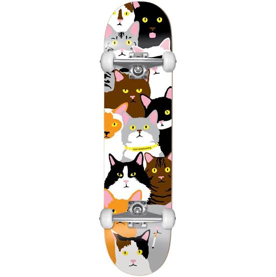 Enjoi Cat Collage Youth FP Complete Skateboard 7.0