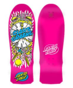 10.04in Claus Grabke Exploding Clock Reissue Santa Cruz Skateboard Deck
