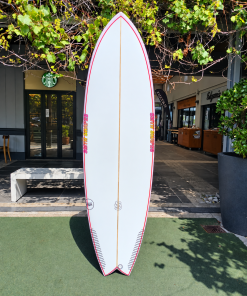Smth Shapes Retro Fish Swallow 6'10" (Pastel Pink)