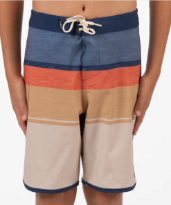 Boy's Lennox Scallop 16" Boardshorts Khaki