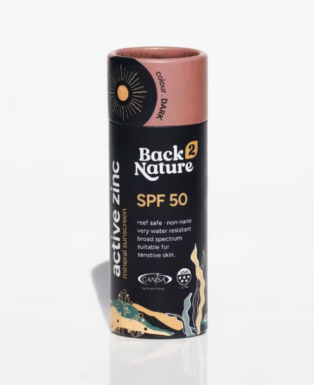 Back2Nature Active Zinc SPF 50 – Dark, 40g
