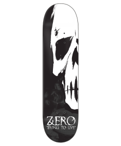 Zero Dying To Live - 30 YEAR REISSUE - Black Dipped Skateboard Deck 8.5"